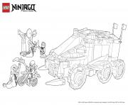 Coloriage voiture tank moto ninjago 